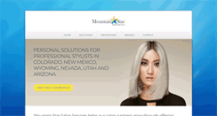 Desktop Screenshot of mountainstarsalon.com